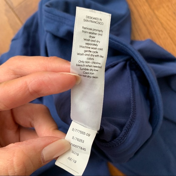 Athleta Blue Lined Soho Joggers, Size 2P - Picture 10 of 11